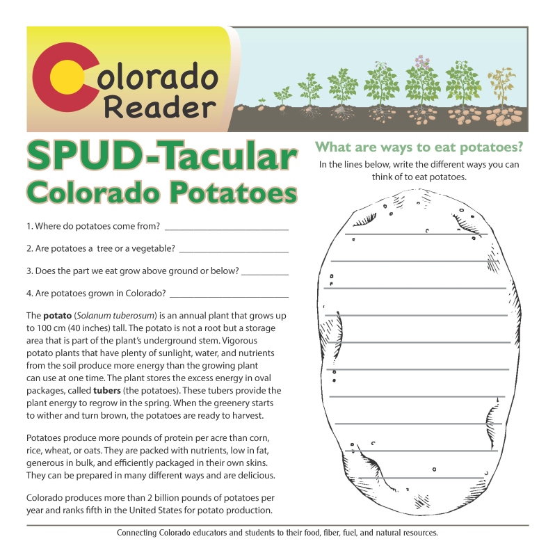 Colorado Reader: SPUD-Tacular Colorado Potatoes